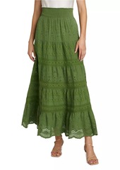 Alice + Olivia Aisha Tiered Midi-Skirt