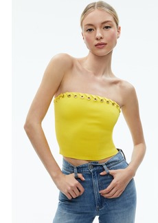 alice + olivia ALISON GROMMETS TUBE TOP