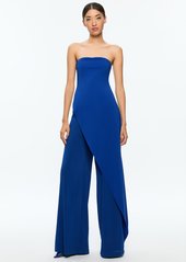 alice + olivia ALONDRA STRAPLESS ASYMMYETRIC JUMPSUIT