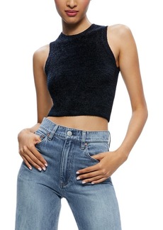 alice + olivia Amity Cropped Crew Top