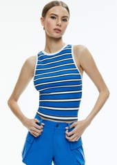 alice + olivia ANDRE FITTED CROPPED TANK