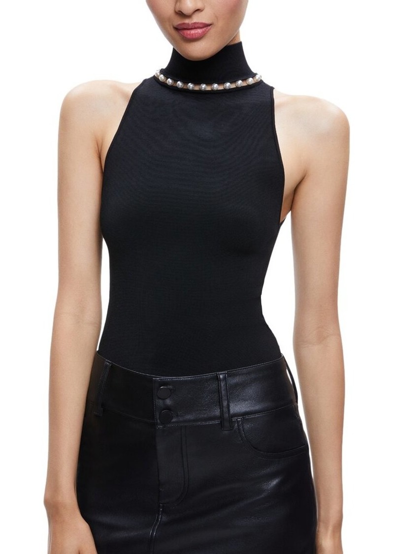 alice + olivia Annalee Mock Neck Sweater Tank