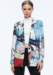 alice + olivia A+O X BASQUIAT DENNY BLAZER