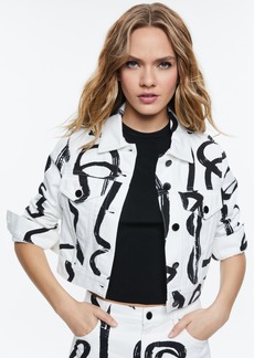 alice + olivia A+O X KOKETIT CHLOE BOXY CROPPED JACKET