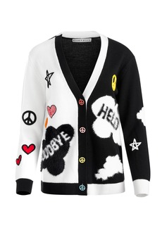 alice + olivia A+O X THE BEATLES BRADFORD CARDIGAN