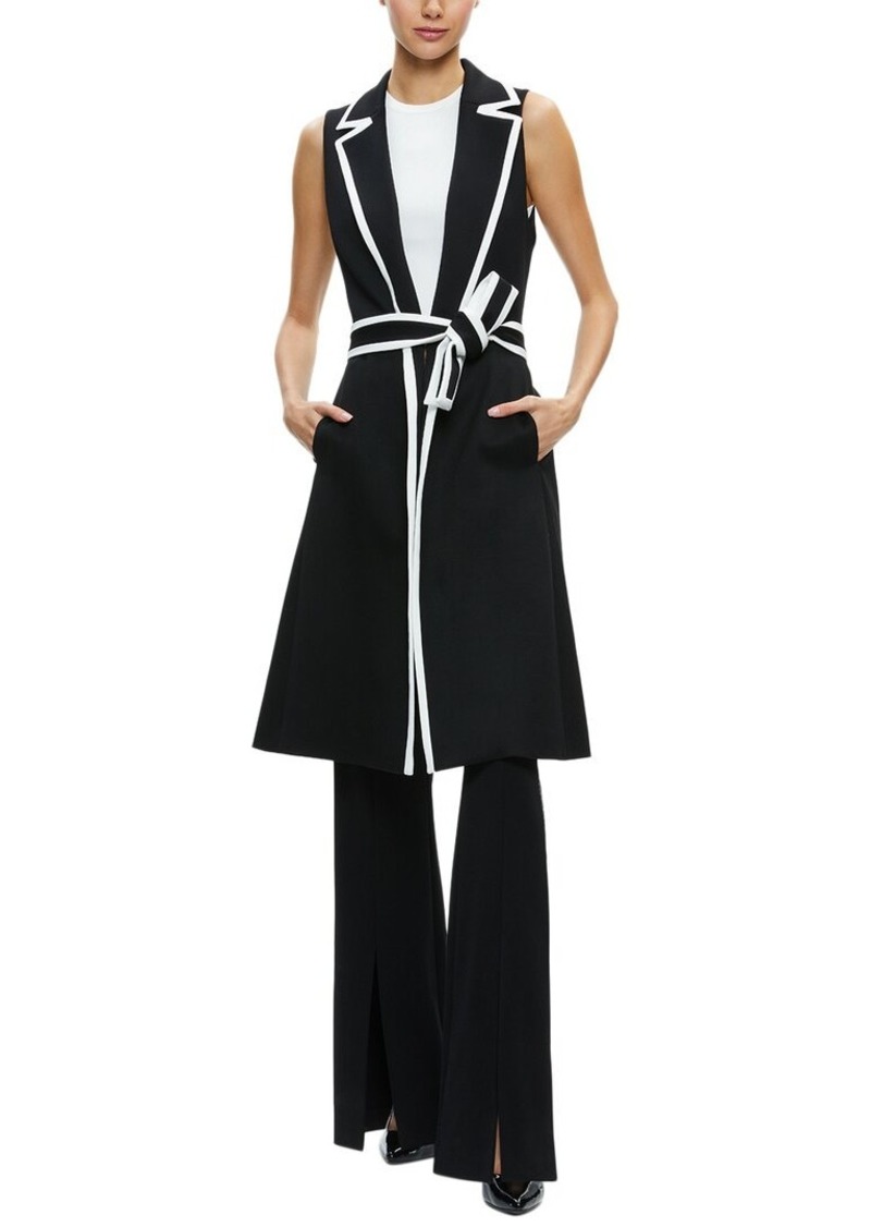 alice + olivia Aubrey Long Trench Vest