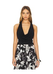 Alice + Olivia Ayanna Cowl Cropped Top