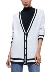 alice + olivia Barry Oversized Wool-Blend Cardigan