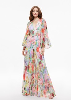 alice + olivia BENNET PLEATED WIDE LEG JUMPSUIT