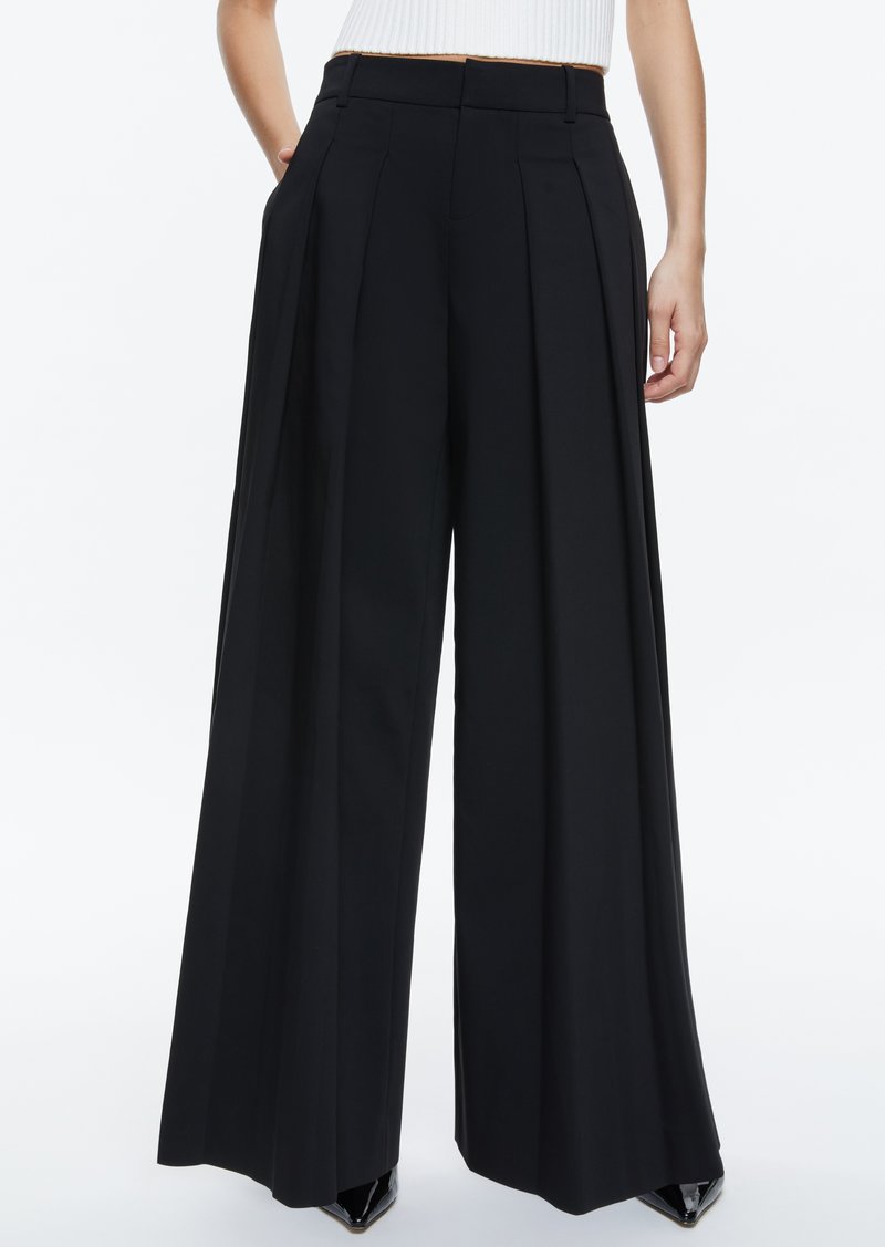 alice + olivia BLAIRE WIDE LEG PLEATED PANT