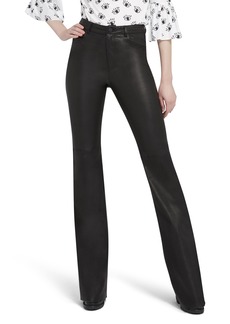 alice + olivia BRENT HIGH WAISTED LEATHER BELL PANT