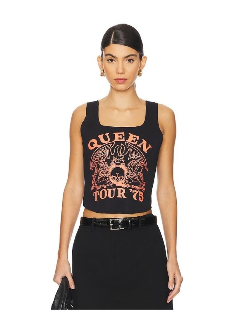 Alice + Olivia Breslin Band Tee Corset Top