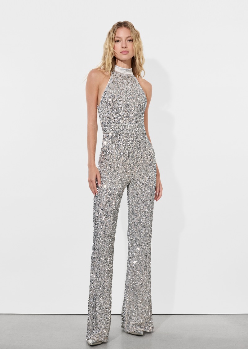 alice + olivia CATALINE SEQUIN JUMPSUIT