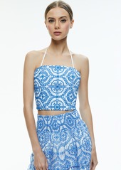 alice + olivia CERESI HALTER BANDEAU TOP