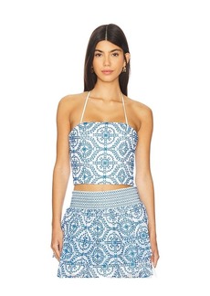 Alice + Olivia Ceresi Tie Halter Bandeau Top