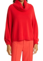Alice + Olivia Cheryl Relaxed Cashmere Blend Sweater in Bright Poppy at Nordstrom