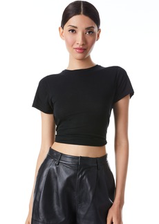 alice + olivia CINDY CLASSIC CROPPED TEE