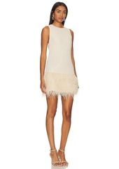 Alice + Olivia Coley Feather Dress