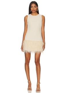 Alice + Olivia Coley Feather Dress