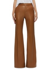 Alice + Olivia Danette Flare Hem Faux Leather Pants