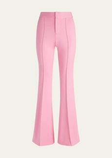 Alice + Olivia Danette Mid-Rise Flare Trousers