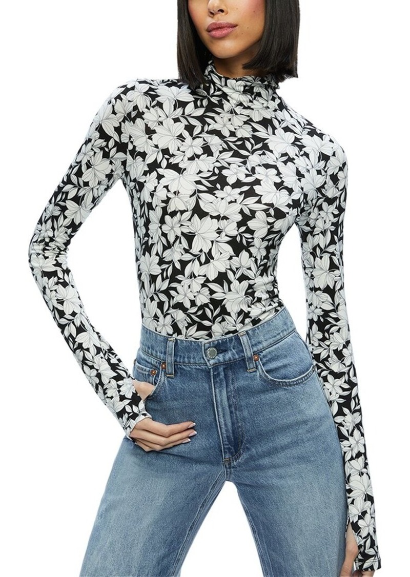 alice + olivia Delaina Ls Turtleneck Top