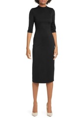 Alice + Olivia Delora Fitted Mock Neck Dress