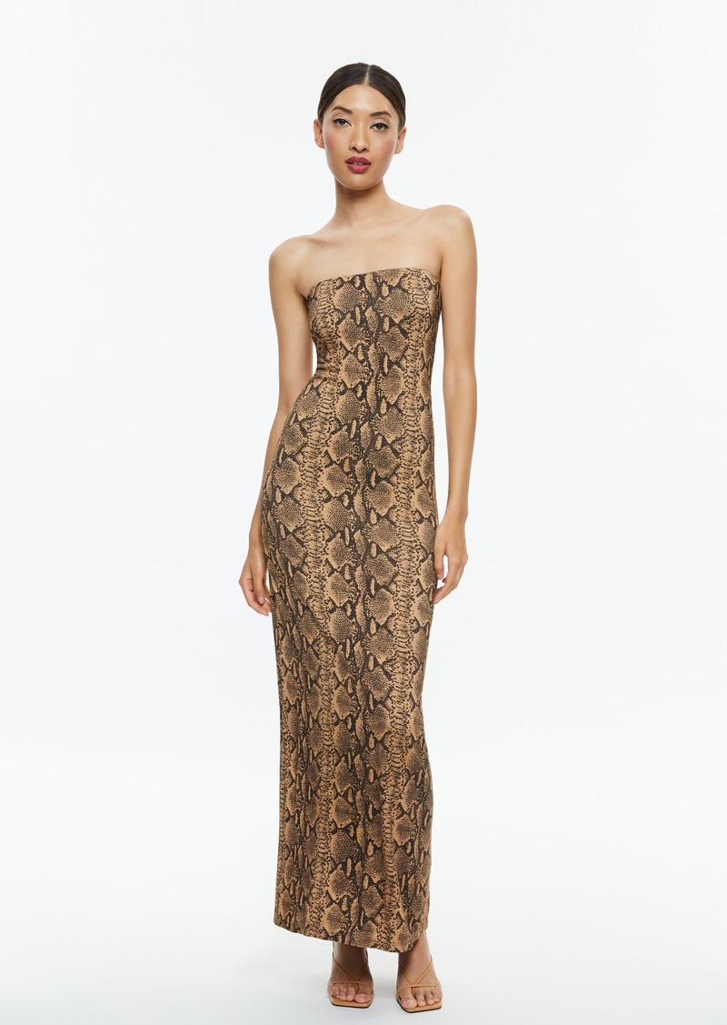 alice + olivia DELORA STRAPLESS MAXI DRESS