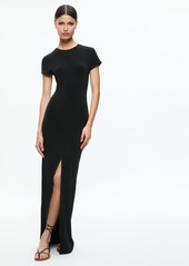 alice + olivia DELORA TWO WAY CAP SLEEVE MAXI DRESS