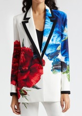 Alice + Olivia Denny Large Format Floral Blazer