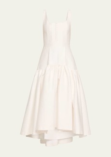 Alice + Olivia Diana Sleeveless Structured Midi Dress