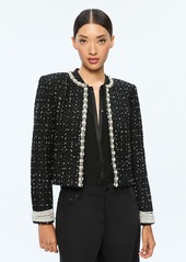 alice + olivia DORIAN EMBELLISHED BOXY JACKET