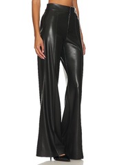 Alice + Olivia Dylan Faux Leather Wide Leg