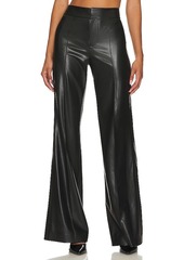 Alice + Olivia Dylan Faux Leather Wide Leg