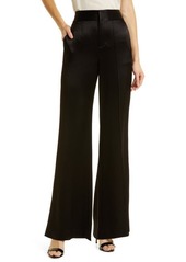 Alice + Olivia Dylan Wide Leg Satin Trousers