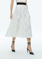 alice + olivia EARLA LACE MIDI SKIRT