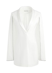 alice + olivia ESTHER EMBELLISHED CAPE BLAZER DRESS