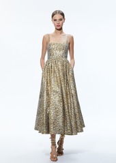 alice + olivia FAY MIDI DRESS