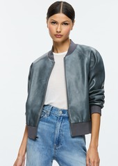 alice + olivia FELISA LEATHER BOMBER