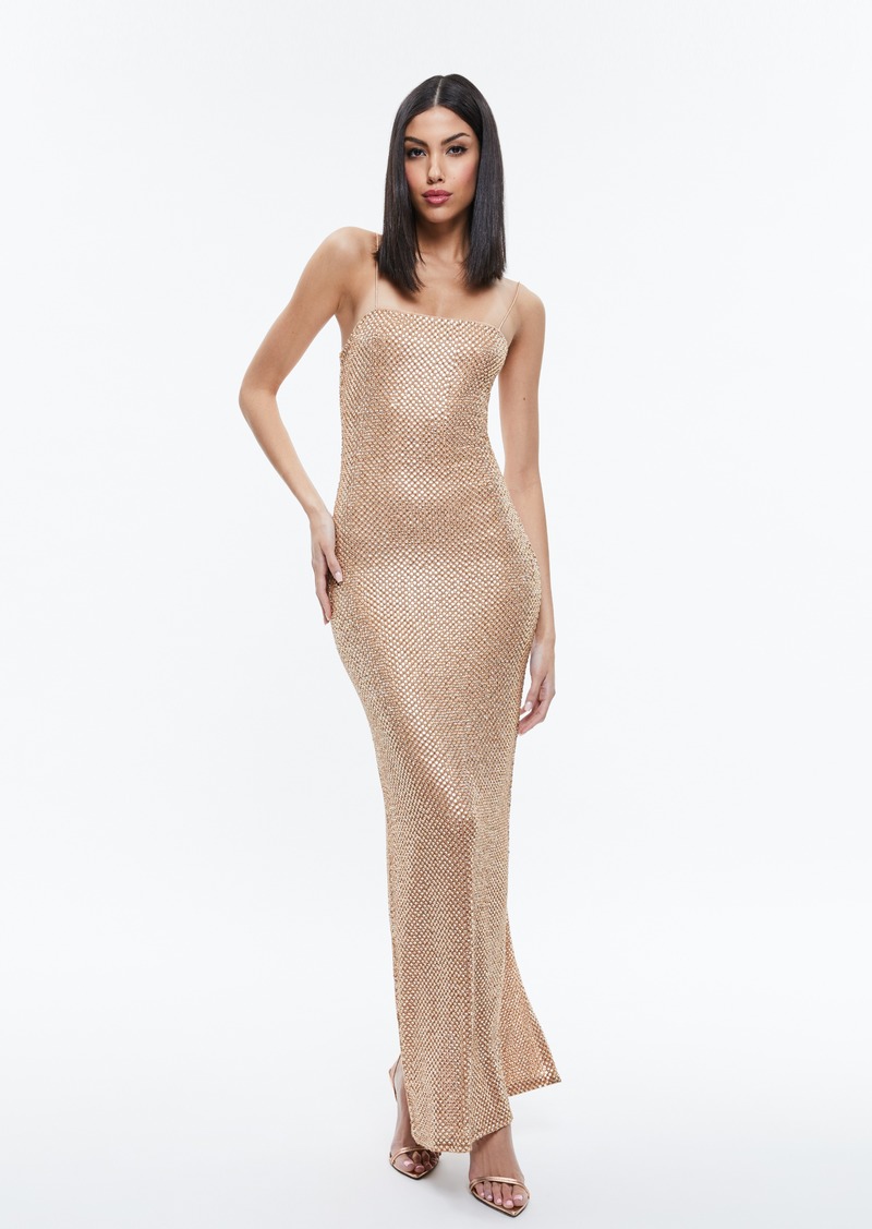 alice + olivia FIFI EMBELLISHED MAXI DRESS