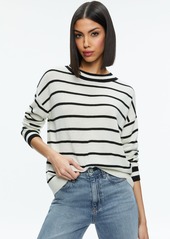 alice + olivia FILA CASHMERE CREW NECK PULLOVER