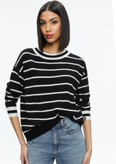 alice + olivia FILA CASHMERE CREW NECK PULLOVER