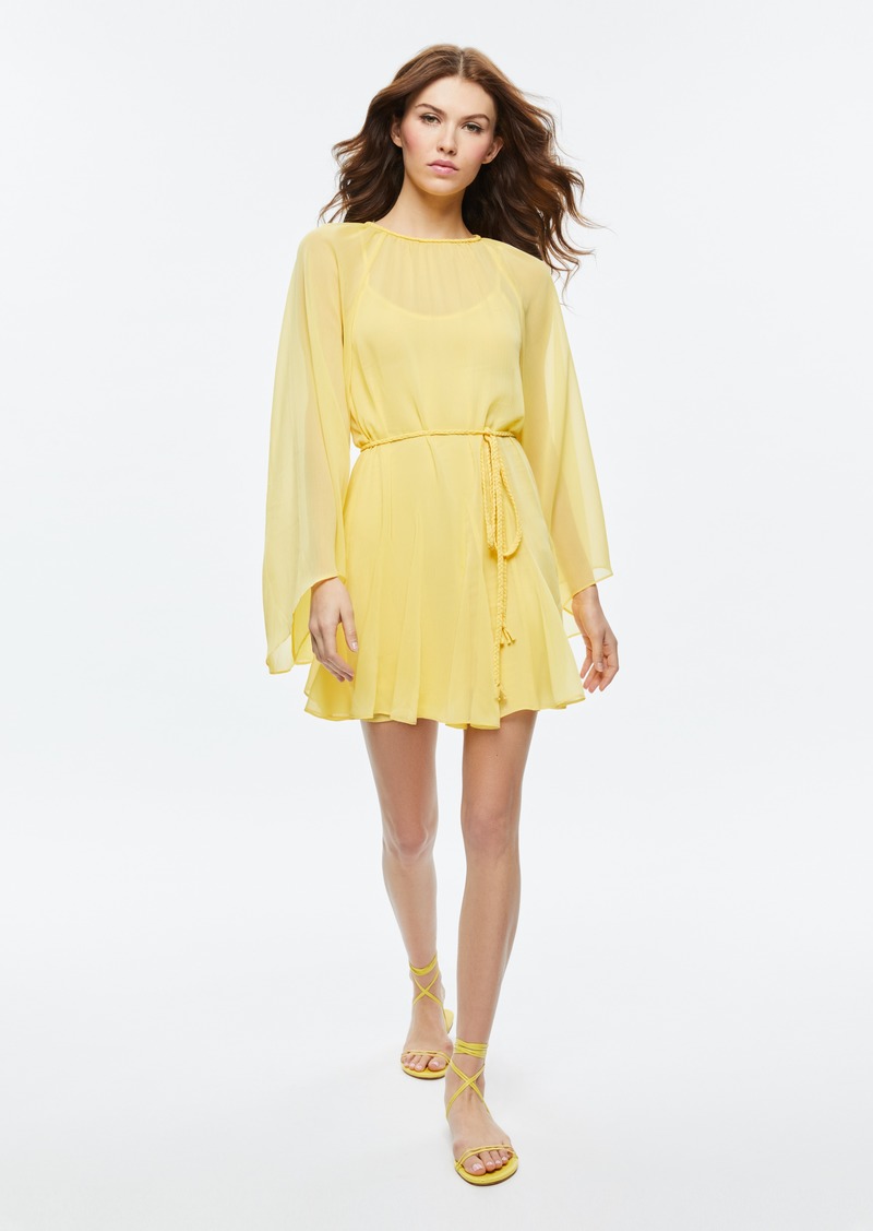 alice + olivia GITANA MINI DRESS WITH TIE BELT