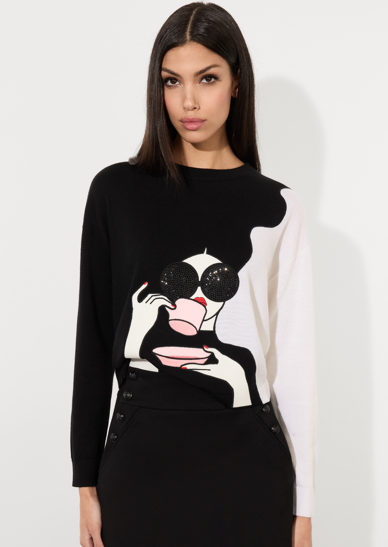 alice + olivia STACEFACE PULLOVER