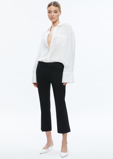 alice + olivia JANIS LOW RISE CROPPED FLARE PANT