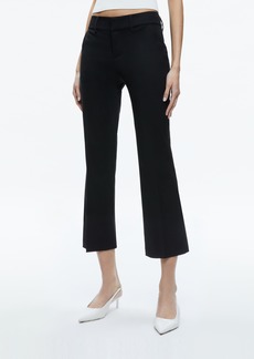 alice + olivia JANIS LOW RISE CROPPED FLARE PANT