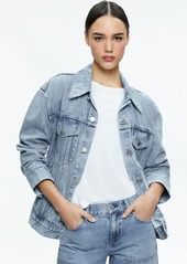 alice + olivia JEFF OVERSIZED DENIM JACKET