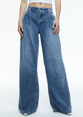 alice + olivia JOJO LOW RISE ELASTIC WAIST JEAN