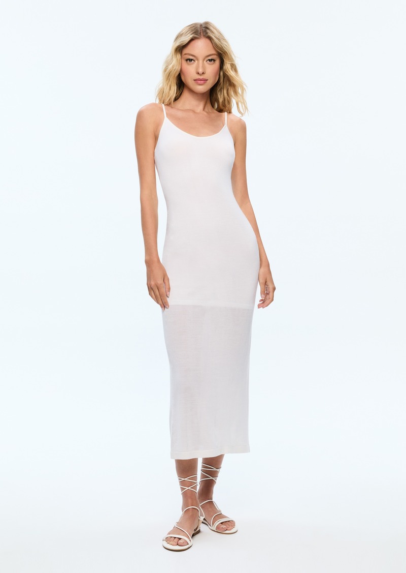 alice + olivia KALISA KNIT SLIP DRESS