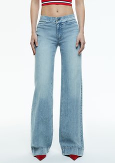 alice + olivia KAYLA WIDE LEG COIN POCKET JEAN